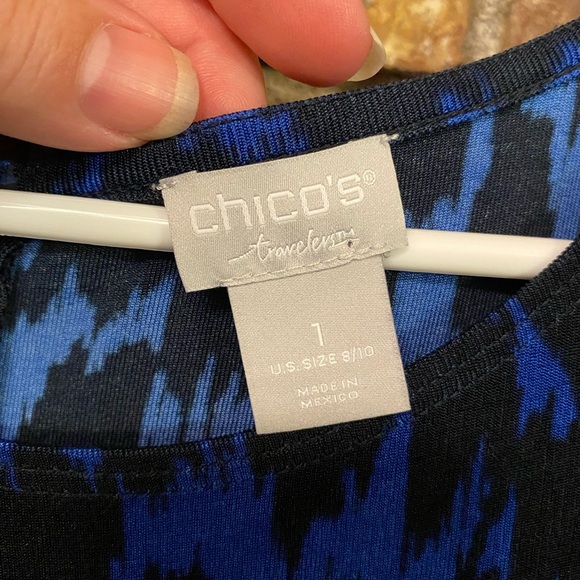 Chico's Vibrant Blue and Black Jumpsuit - Picture 3 of 8